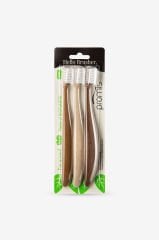 WOOD LOVE Koyu Renkli 3'lü Diş Fırçası