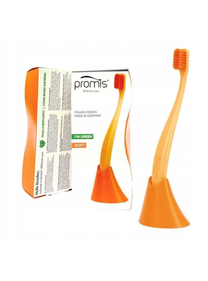 Promis Box Single Diş Fırçası + Tutacak - Turuncu