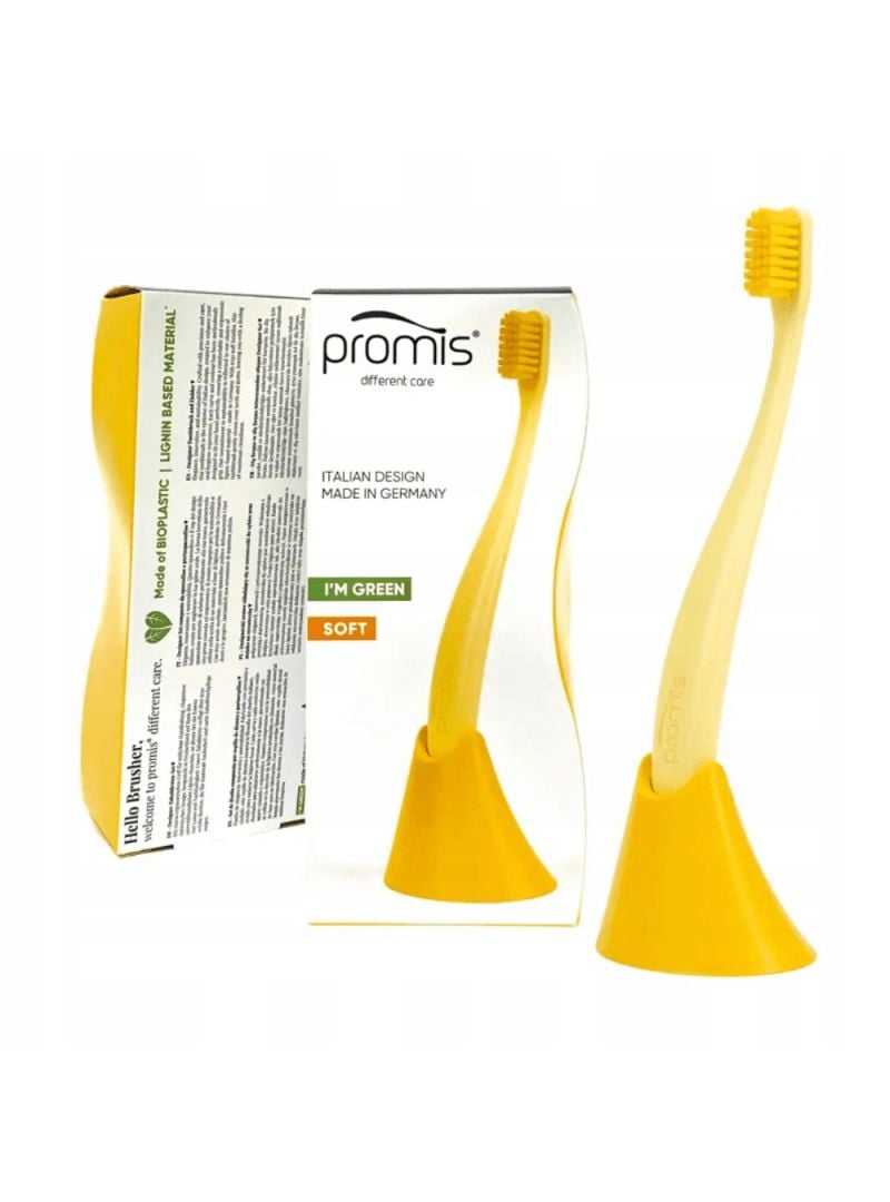 Promis Box Single Diş Fırçası + Tutacak - Sarı